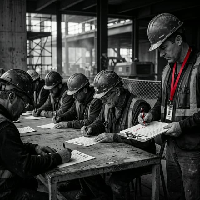 Prezenční listina školení BOZP