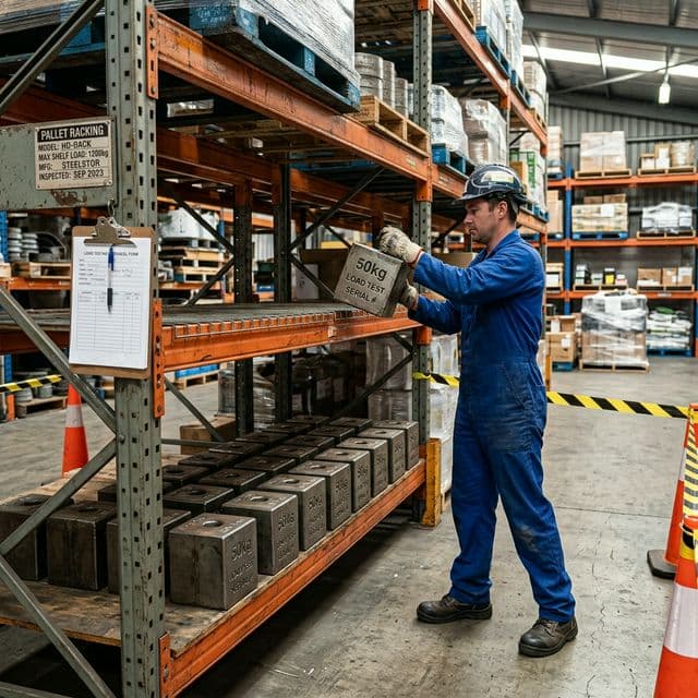 Vzorový protokol o zatěžkávací zkoušce regálu