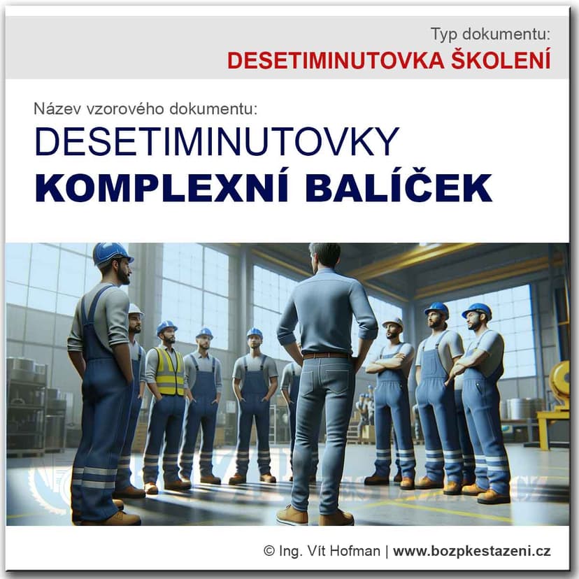 DESETIMINUTOVKY: Komplexní balíček (Komplet Toolbox talks)